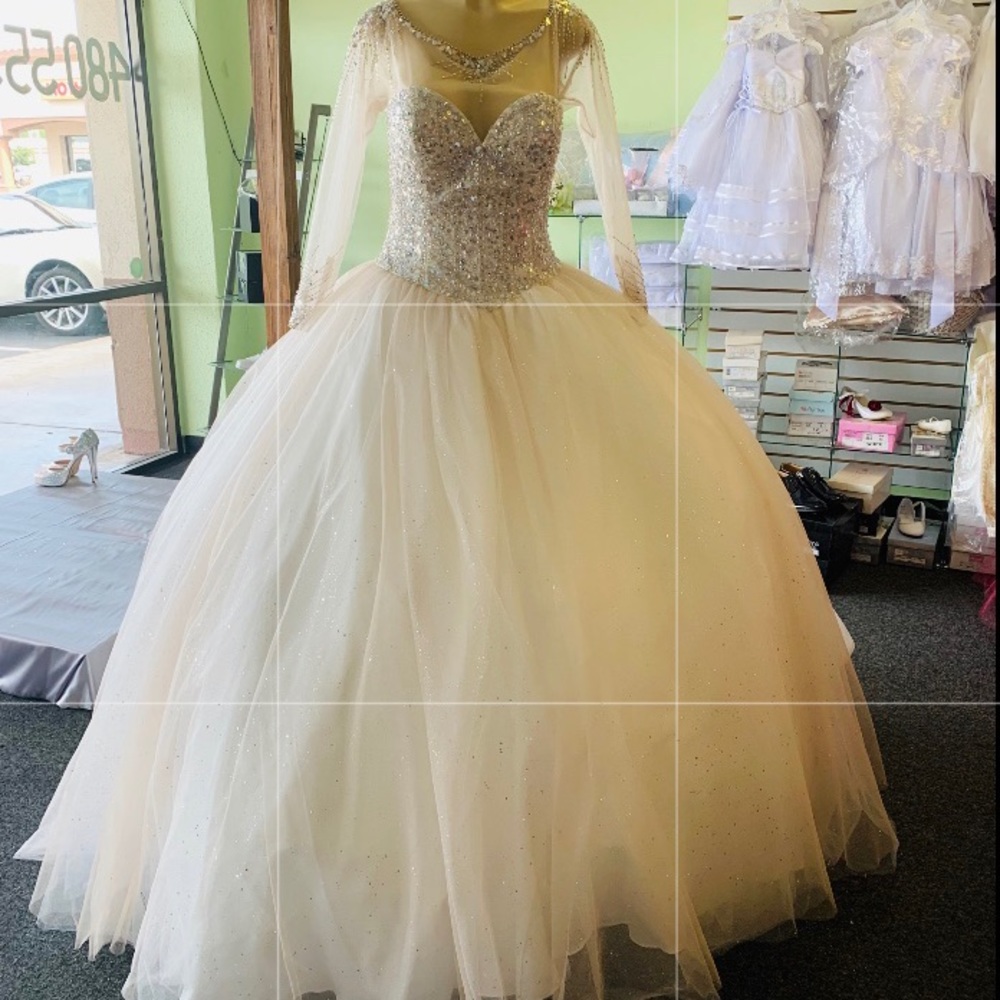 NEW QUINCEAÑERA DRESS white/Rose Gold